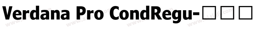 Verdana Pro CondRegu字体转换